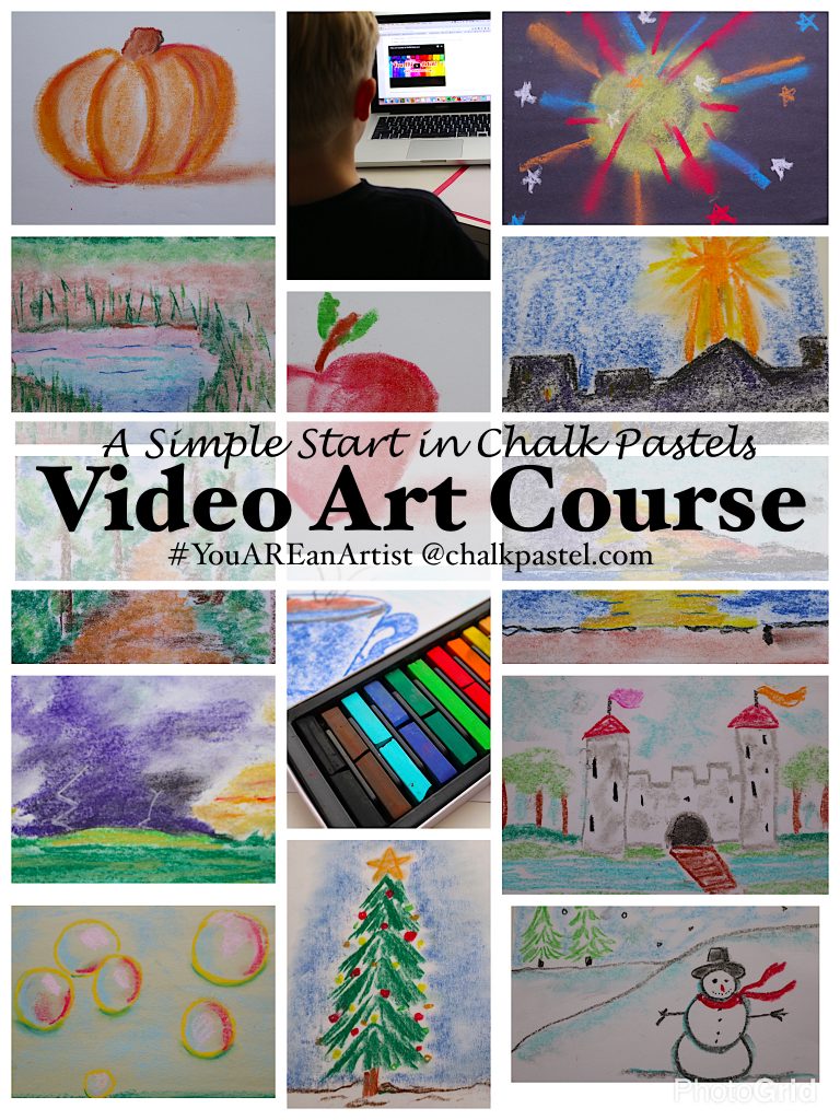 A Simple Start in Chalk Pastels Video Art Course (full year) You ARE