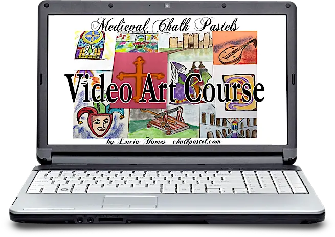 History and art are a beautiful combination. Expand your medieval history studies and make them come alive with chalk pastel art and our Medieval Video Art Course. I Drew It Then I Knew It! 