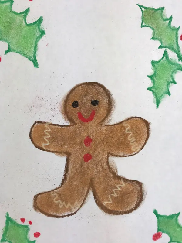 Gingerbread Man and Holly