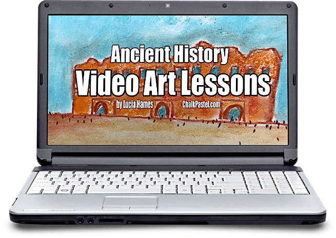You will learn to paint parts of history too because you ARE an artist with Ancient History video art lessons! I Drew It Then I Knew It!