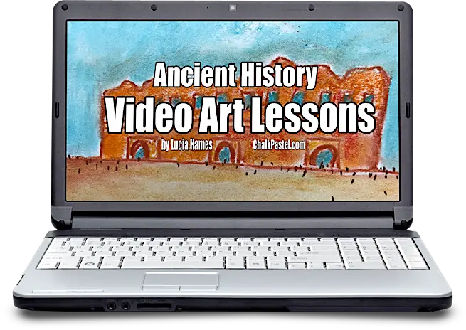 You will learn to paint parts of history too because you ARE an artist with Ancient History video art lessons! I Drew It Then I Knew It!