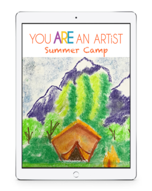 Enjoy Nana’s virtual summer art camp! Summer Camp Video Art Lessons complement to your summer fun! Even more fun in the You ARE an Artist Clubhouse.