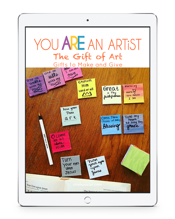 The Gift of Art: Gifts to Make and Give Video Art Lessons is a wonderful stand alone art curriculum or a perfect complement to your holiday gift-giving fun.