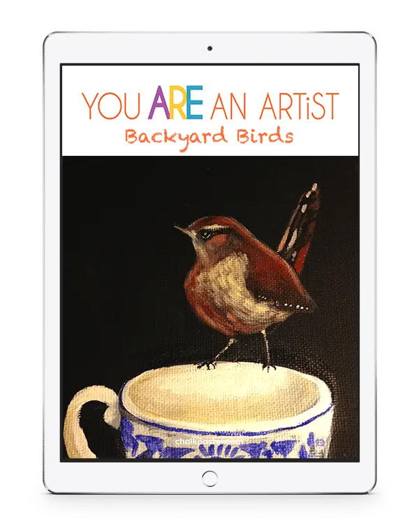 Enjoy acrylics for as little a cost as chalk pastels! Nana's Backyard Birds Acrylics Video Art Lessons are a beautiful complement to your nature learning.