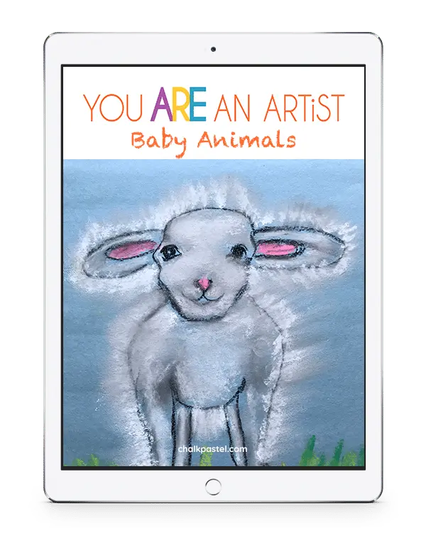 All it takes is a starter set of chalk pastels, construction paper (or your nature journal!) and Nana’s video art lessons to capture sweet baby animals! No expensive, intimidating list of art supplies. Baby Animals is a wonderful stand alone art curriculum or a perfect complement to your learning!