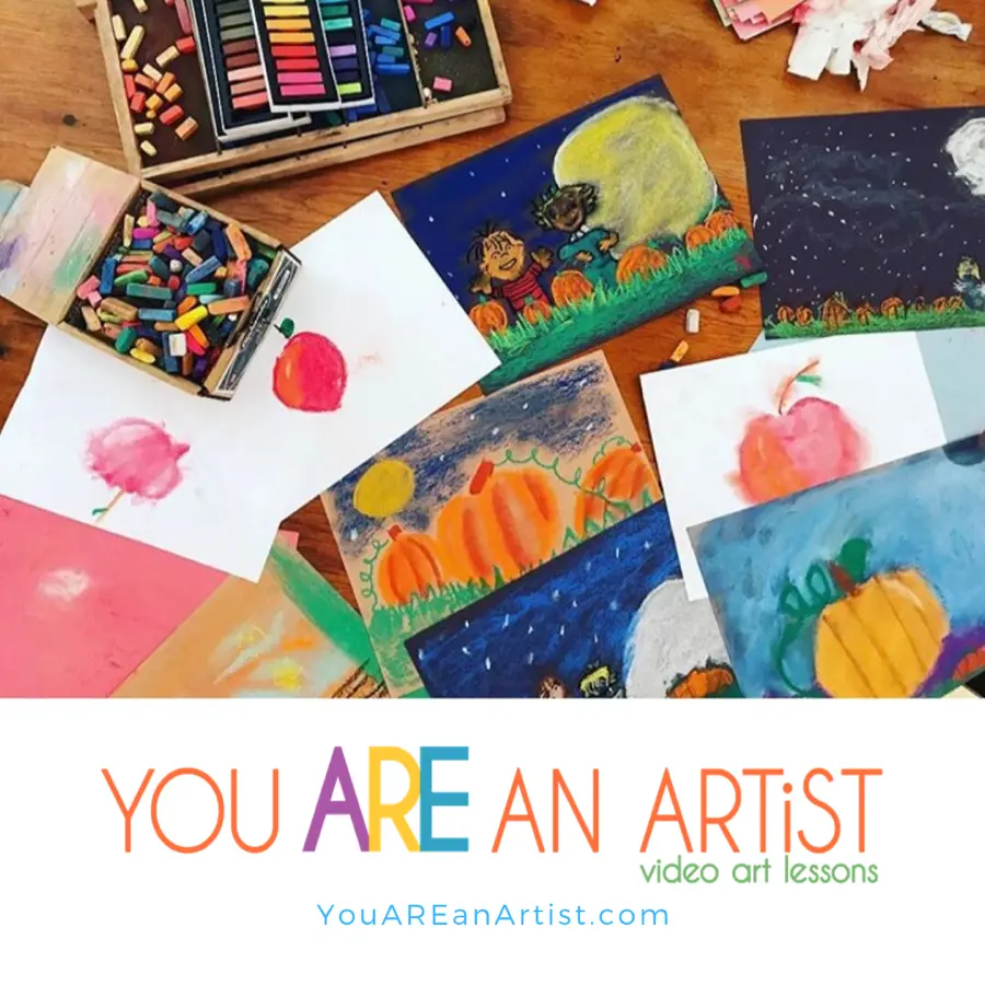 Chalk Pastel Video Art Lessons for Kids