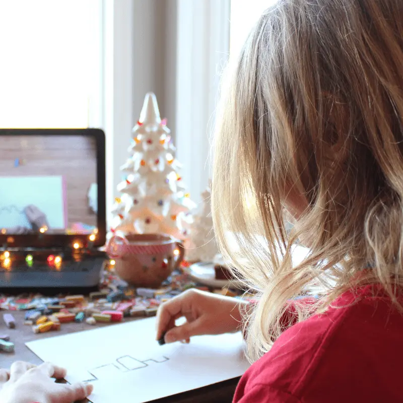 Christmas chalk pastels offer an easy and fun way for the whole family to slow down and enjoy the tranquility that only art can bring.