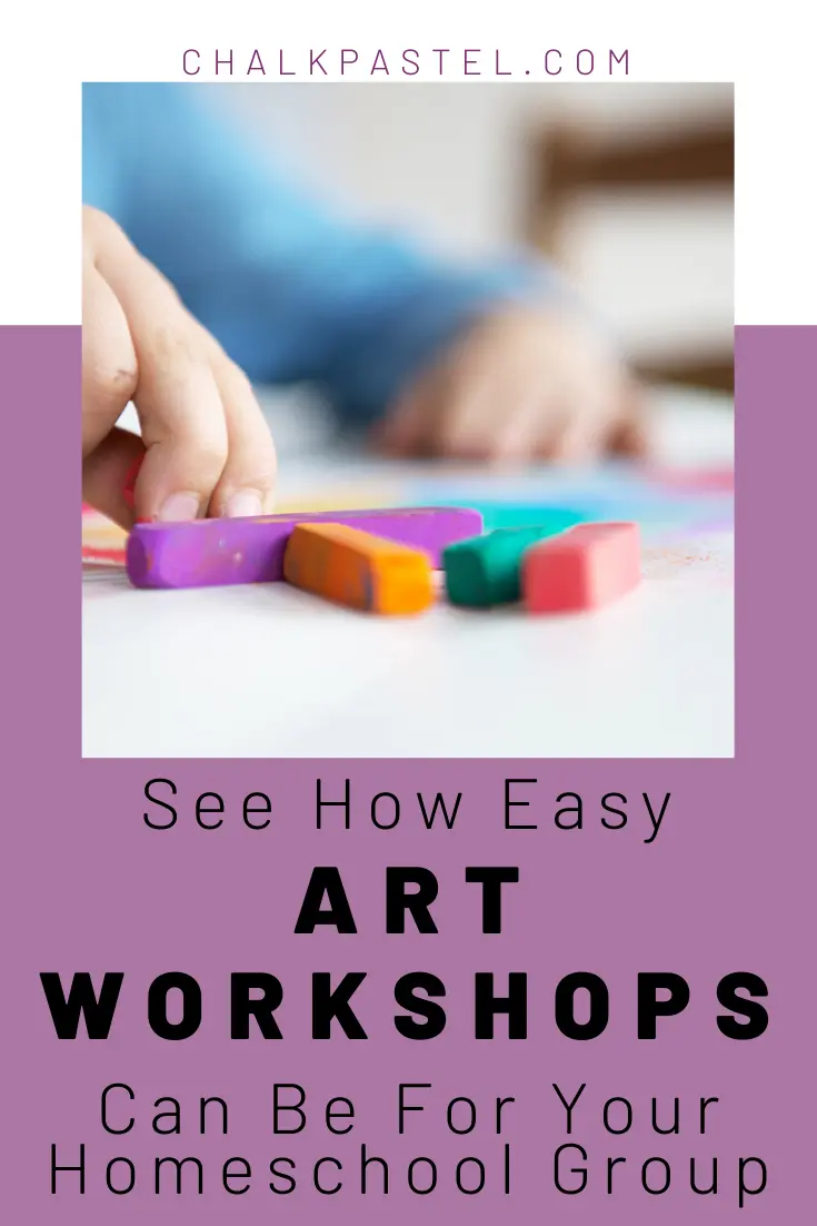 Art is flexible when it comes to planning educational lessons. Here are some easy art workshops for your homeschool group with Nana of You ARE an Artist.