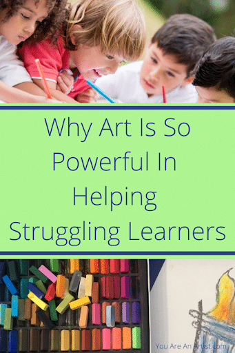 Art is so powerful in helping struggling learners because they are engaged in the multi-sensory components of the learning (and it’s way more fun!)