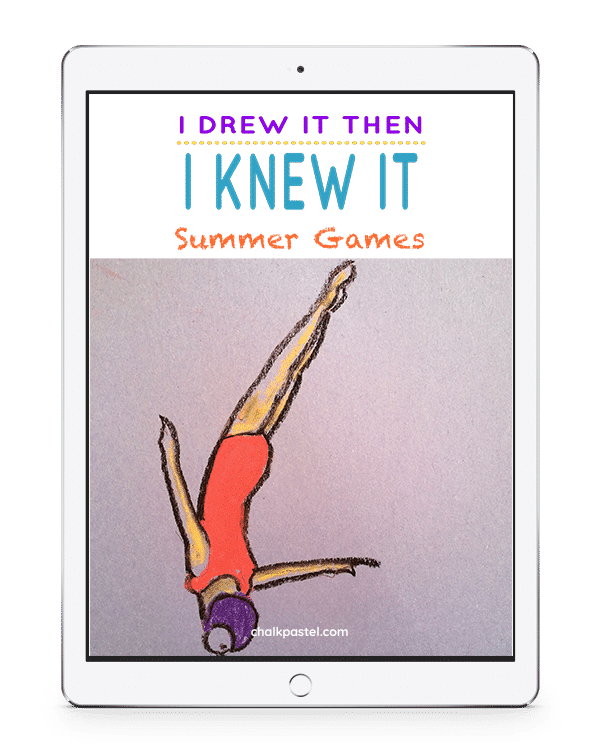 Complement your homeschool art learning with Summer Games Video Art Lessons and an I Drew It Then I Knew It approach. You will learn you ARE an artist!