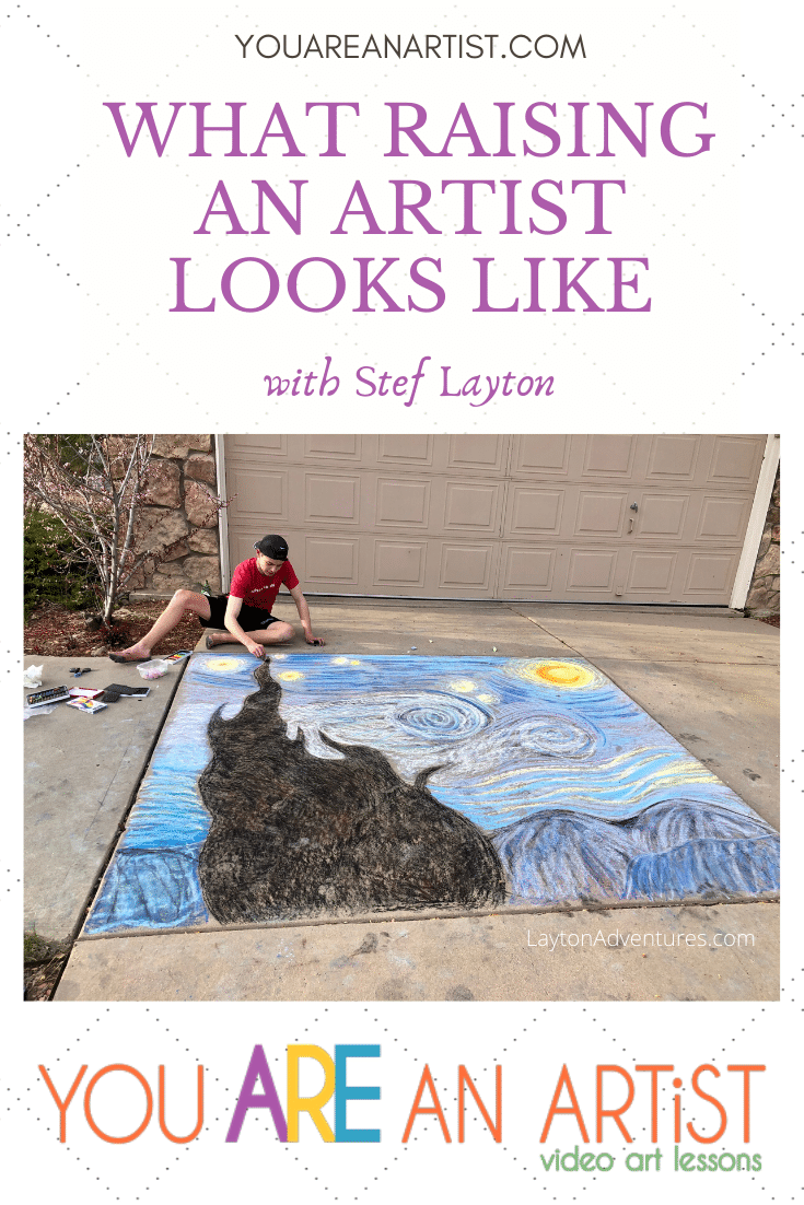 Once a week magically became every other day as we couldn’t wait to try out another chalk art tutorial. Here is what raising an artist looks like. And how practice grew into an unexpected chalk art business!