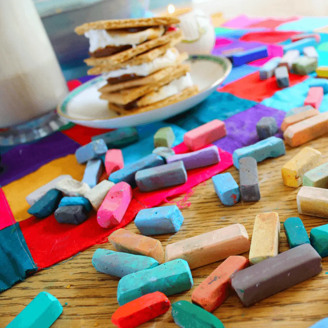 Create Beautiful Pastel Art with Milk and Chalk