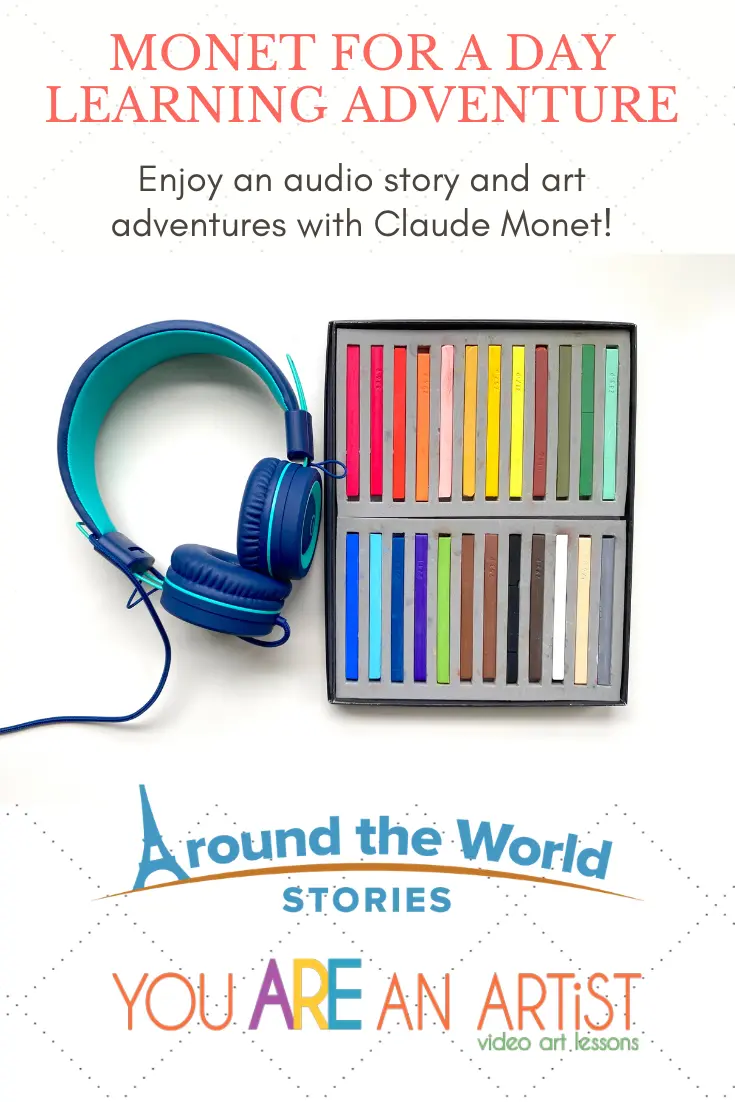 Join Nana and our friends at Around the World Stories to create an amazing Monet for a Day art adventure! Just take a look at how you can enjoy a Famous Artist Claude Monet Unit Study.