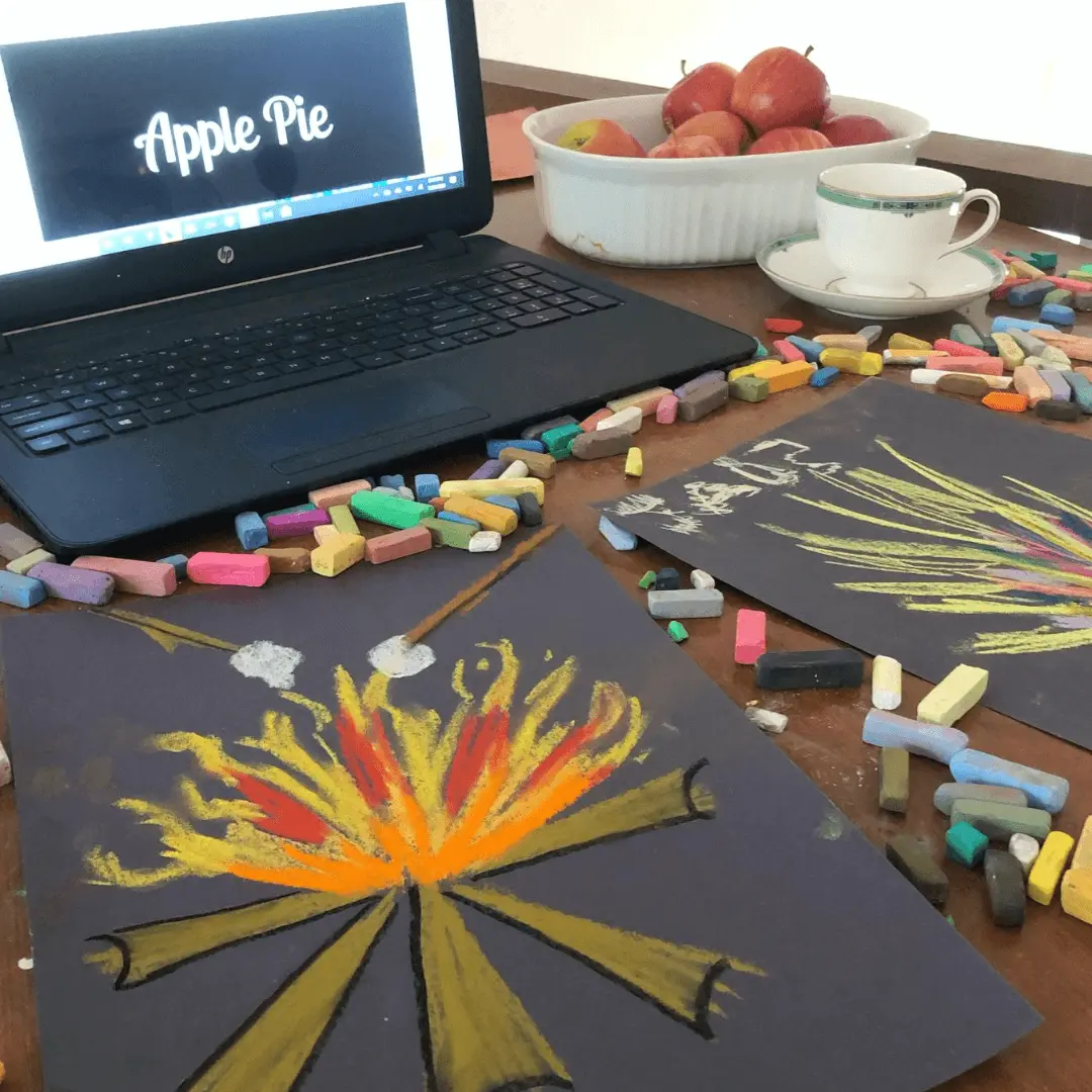 Fall Art and One-On-One Time with Kids