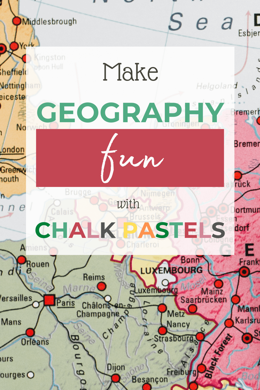 Make Homeschool Geography Fun with Chalk Pastels: Are you looking for a unique way to get your kids excited about their homeschool geography? Maybe you have a hands-on learner that just needs something a little extra for their cartography lesson. Now you can make geography fun with chalk pastels! #homeschoolgeography #geography #chalkpastels #chalkpastelart #chalkpastelgeography #chalkpastelmaps #homeschoolart 