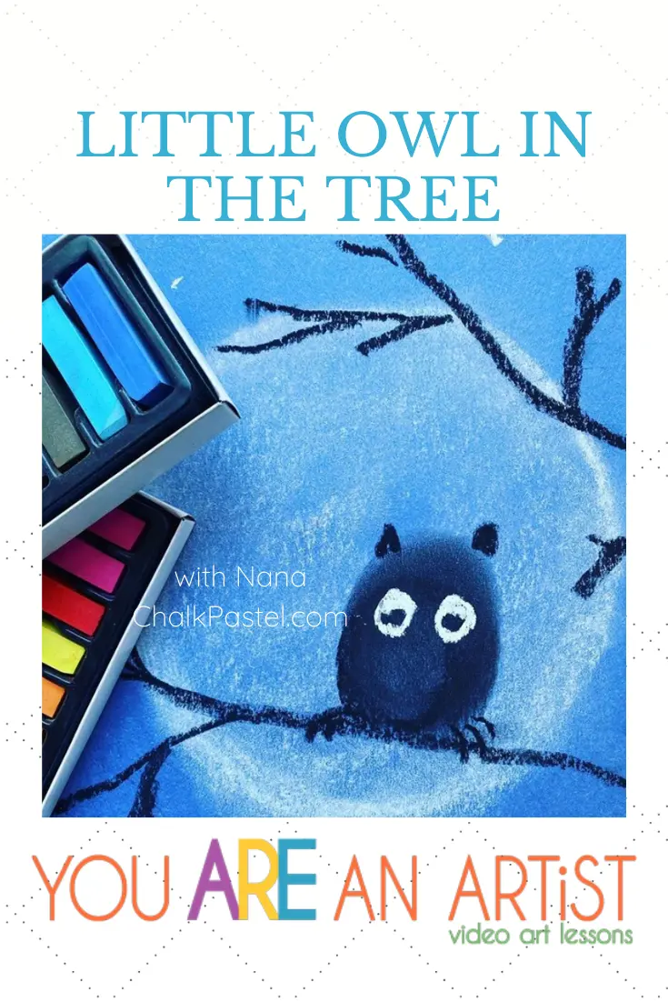 Hoo hooo hooo's ready to paint a cute little owl in the tree with Nana? Little Owl Video Art Lesson - You ARE an ARTiST!