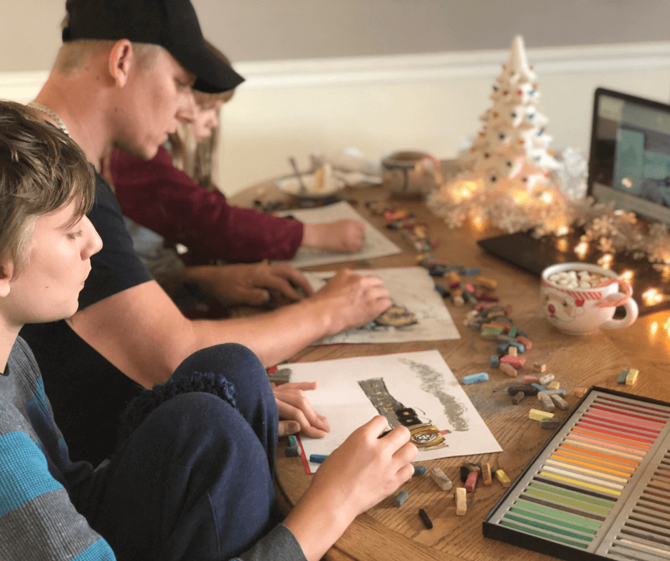 Winter Art Fun with Artist Express Chalk Pastels