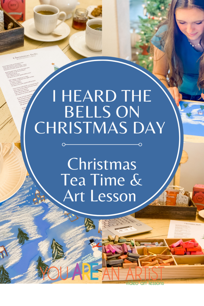 Christmas tea time with art, poetry, some holiday hymns. It’s like adding a cherry on top with sprinkles to your Christmas tea time! With FREE, printable Christmas Bells by Longfellow.