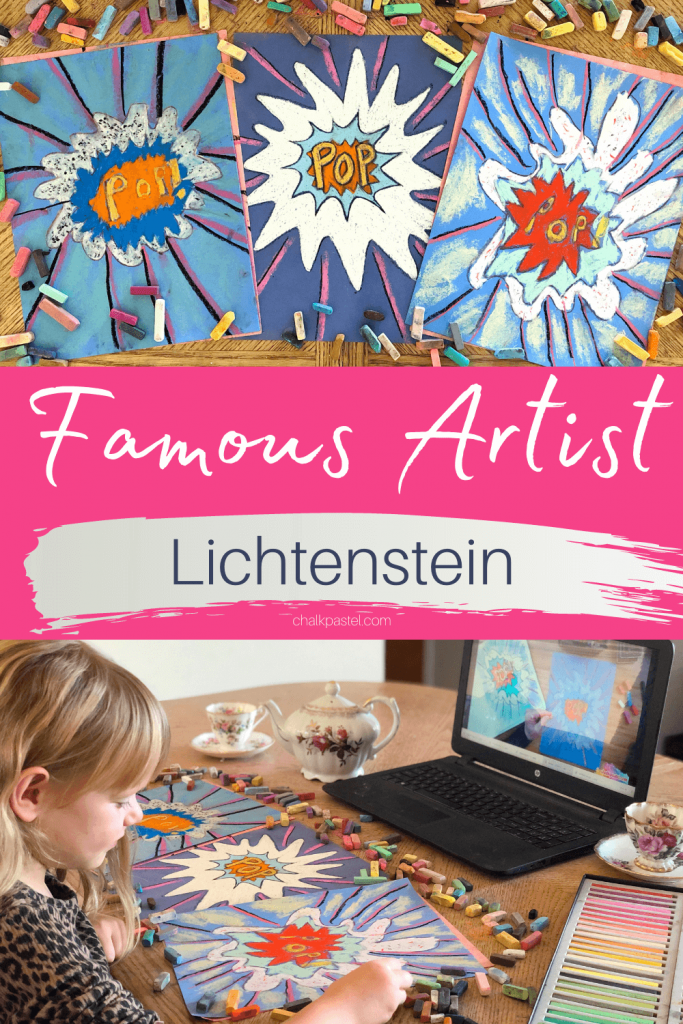 Learn about Famous Artist Roy Lichtenstein and the Pop Art medium with Nana's From My Back Porch podcast and her famous artists series. Accompanying art lesson!