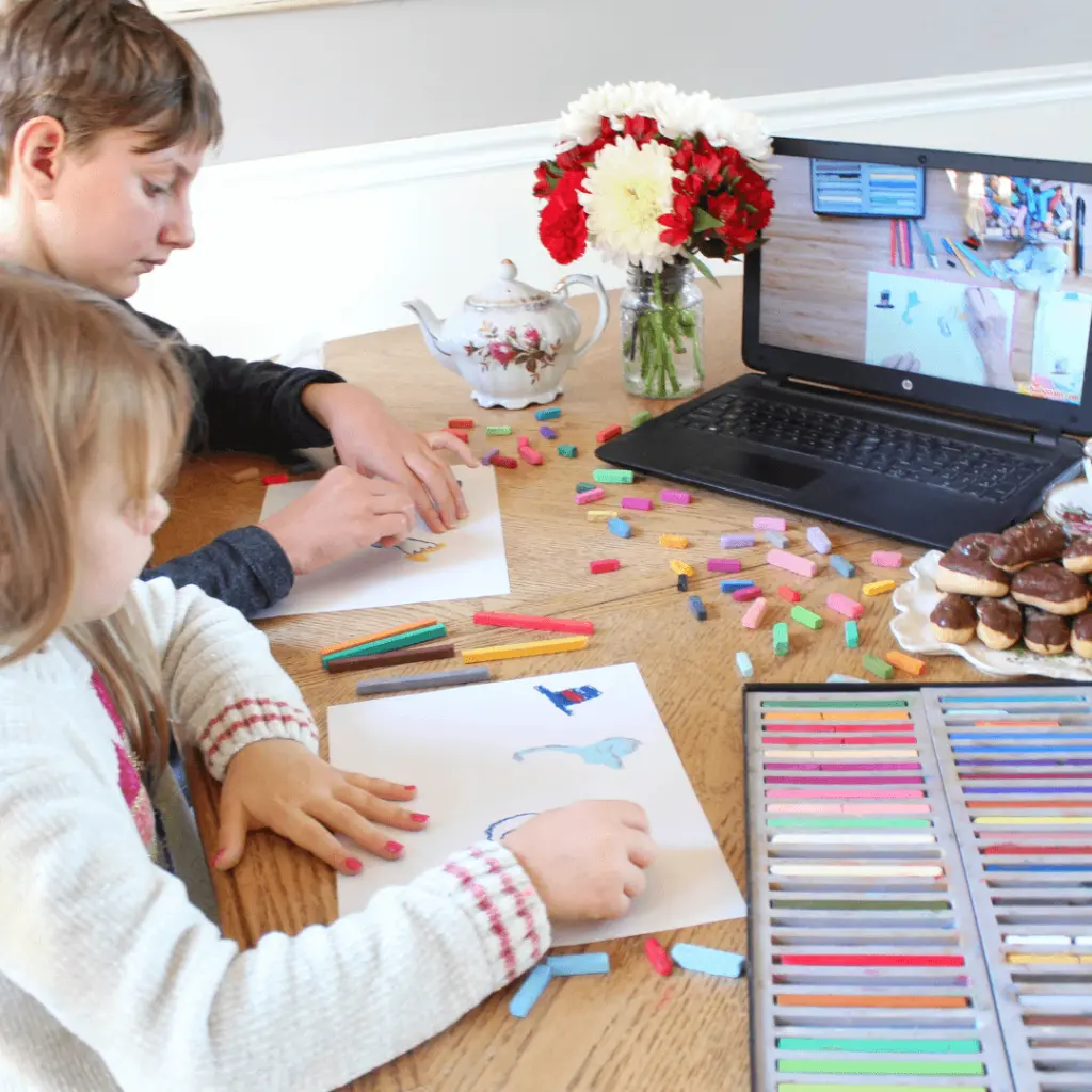 Exploring A Christmas Carol with Chalk Pastels