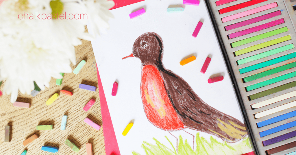 Chalk Pastels Bird Study with Nana You ARE an ARTiST!