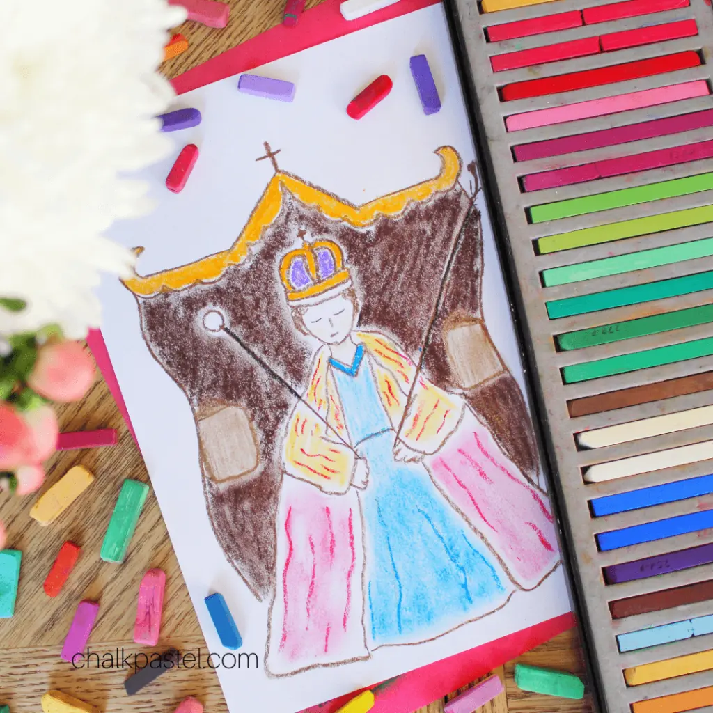 Queen Elizabeth II art lesson