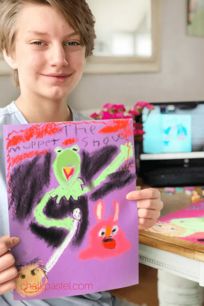 The Muppet Show with Chalk Pastels