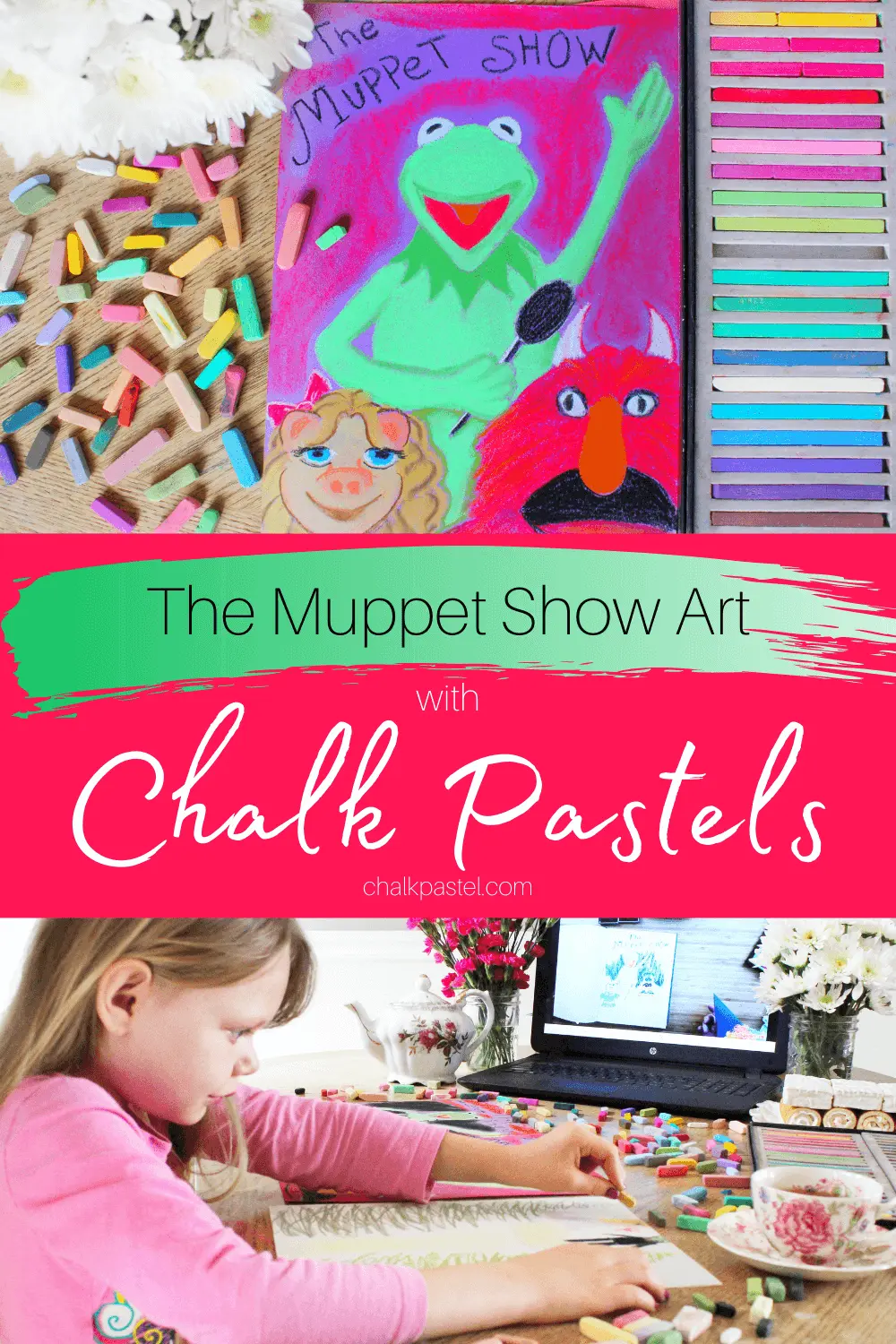 The Muppet Show with Chalk Pastels: Celebrate the release of The Muppet Show with chalk pastels! That's right Kermit the Frog, and Miss Piggy are taking center stage with Nana and her chalk pastel lessons! #chalkpastels #chalkpastelsatthemovies #TheMuppets #TheMuppetShow #Muppets #KermittheFrog #Kermit #MuppetShow #chalkpastelvideo #artlesson 