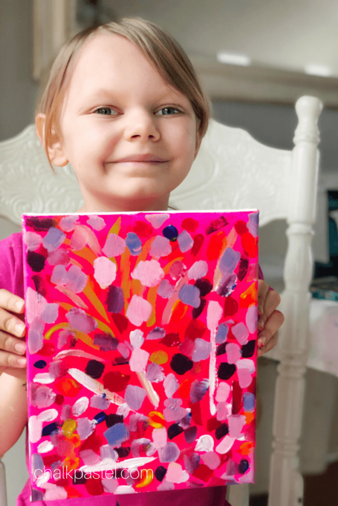 easy acrylic paintings for kids