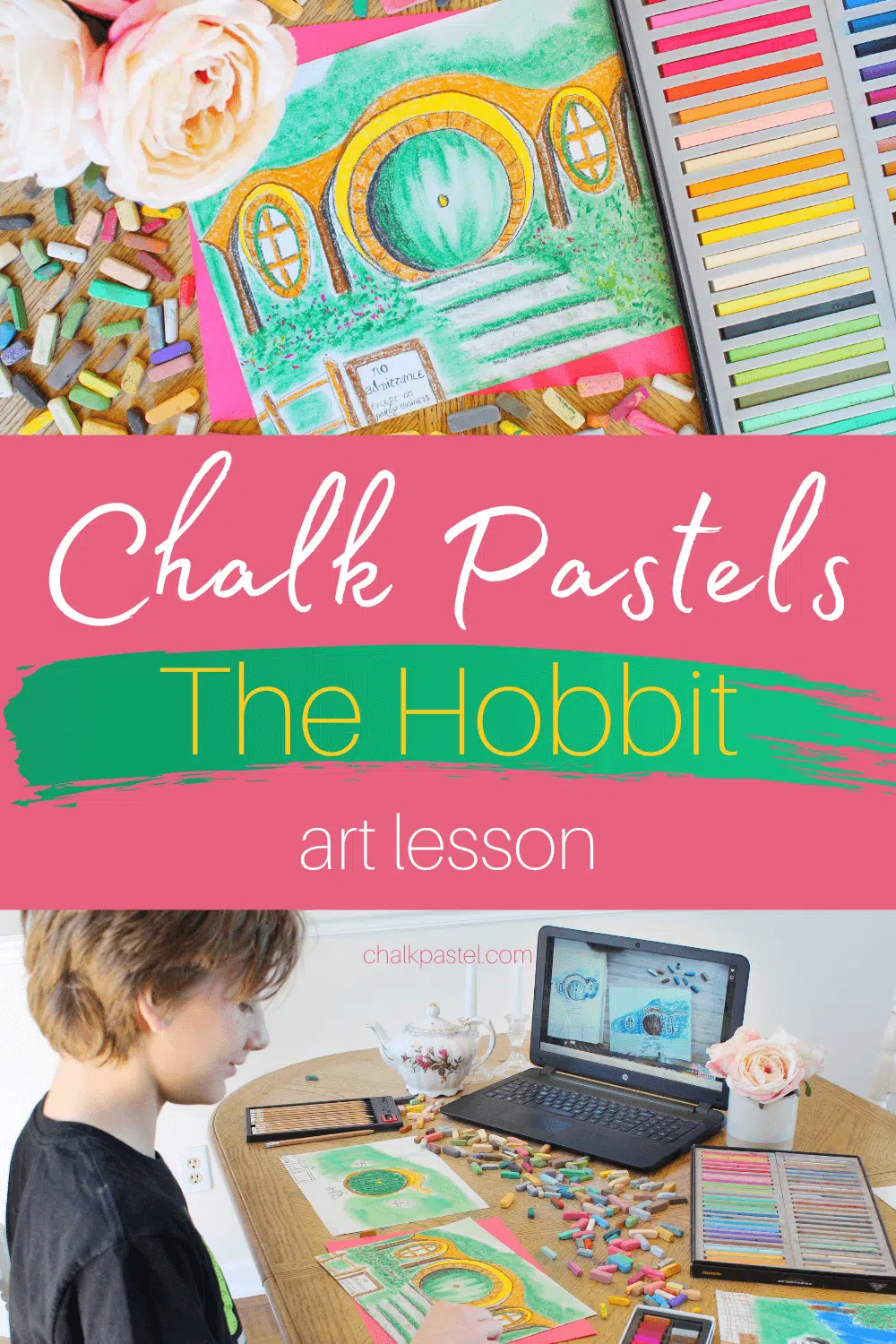 Chalk Pastel Tutorial – The Postman's Knock