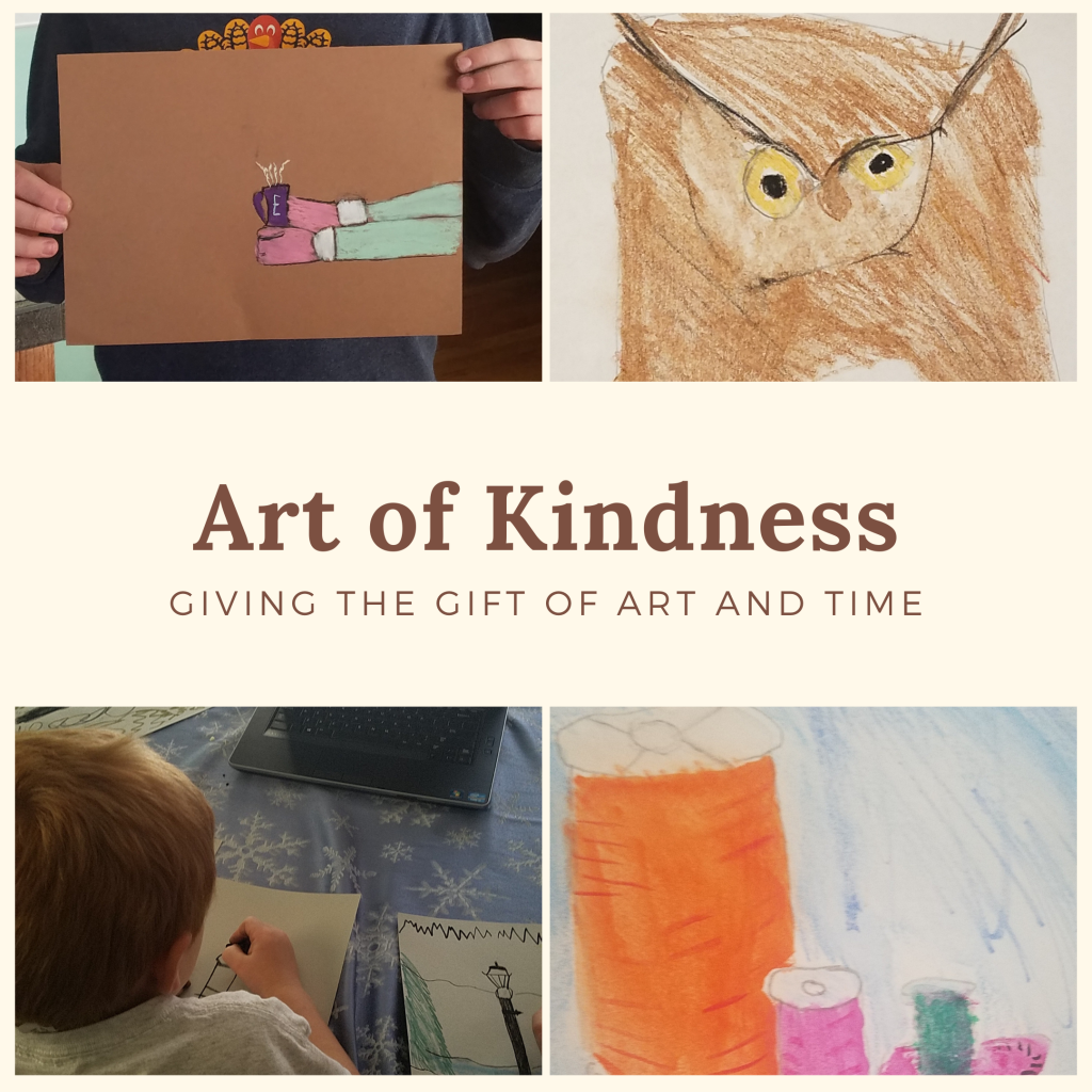 There are many ways to share small acts of kindness through artwork to make someone else's day just a little bit brighter. It's the art of kindness.