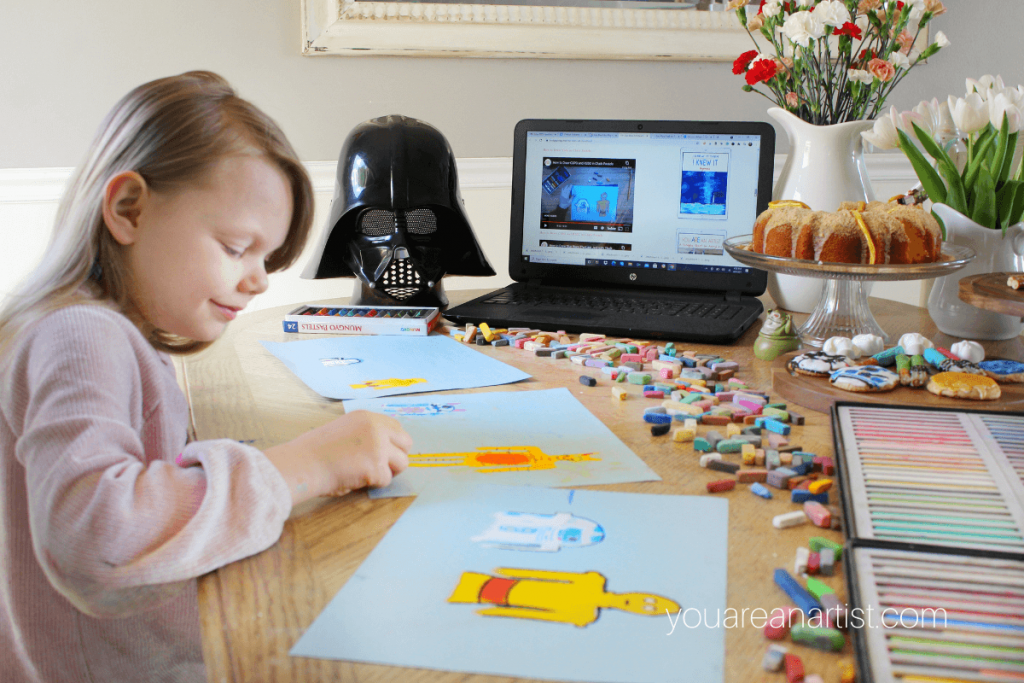 Star Wars Chalk Pastel Teatime with Nana