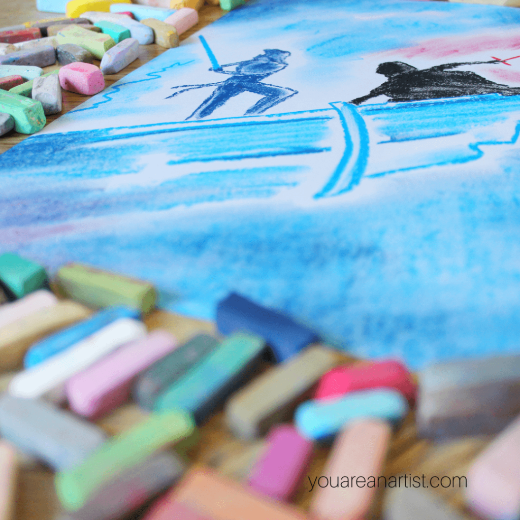 Star Wars Chalk Pastel Teatime with Nana