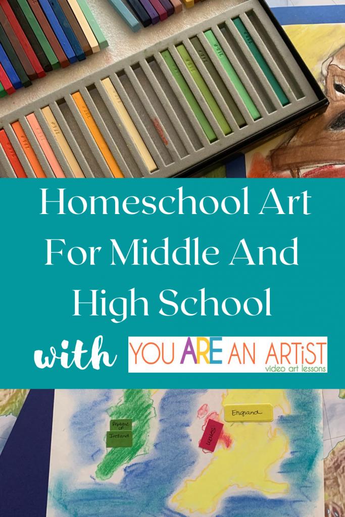 Homeschool Art for Middle and High School With You ARE An Artist