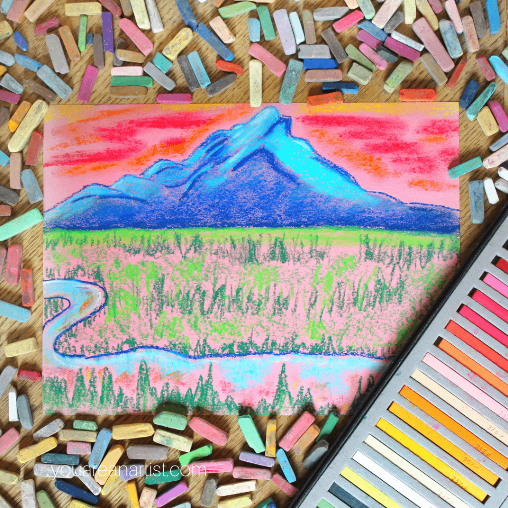 Trekking American Landmarks with Chalk Pastels