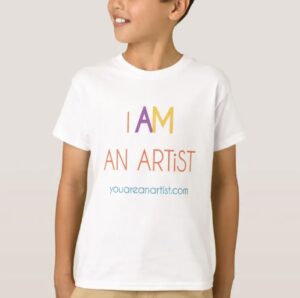 I AM an ARTiST t-shirt for children