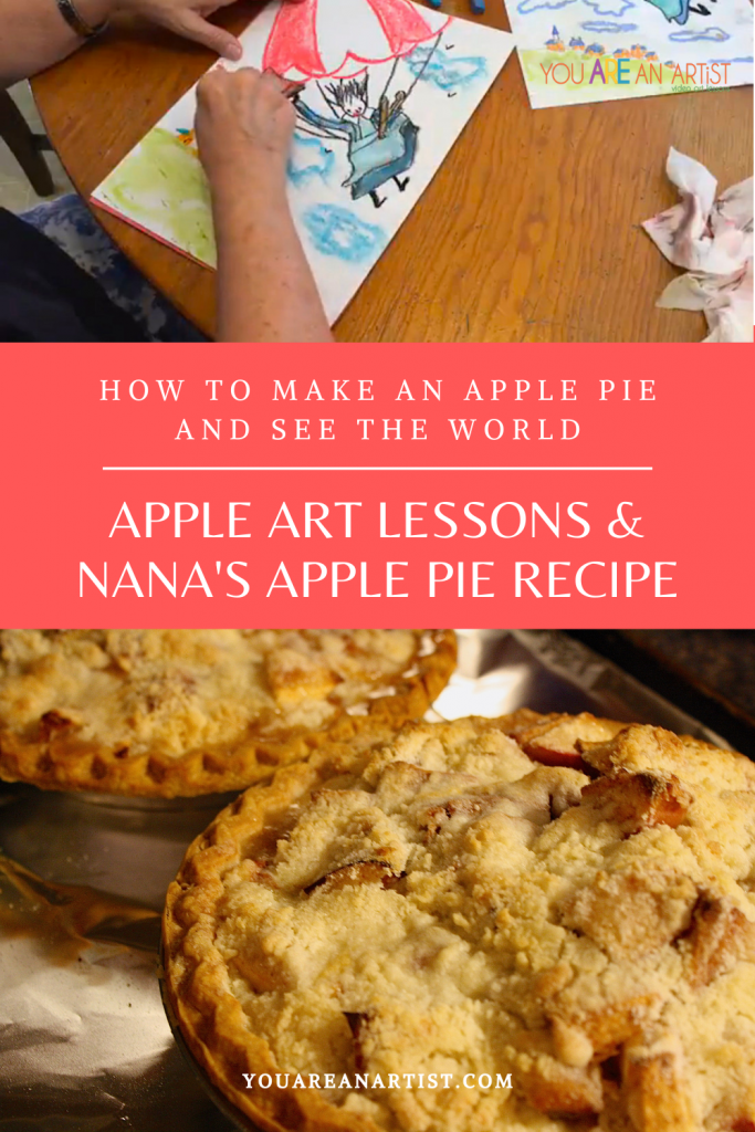It's time to paint some apples, don't you agree? Nana has several homeschool lessons you can enjoy. We are pointing to Apple Chalk Pastel Art Lessons for homeschool so you can easily add them to your studies and read aloud times!