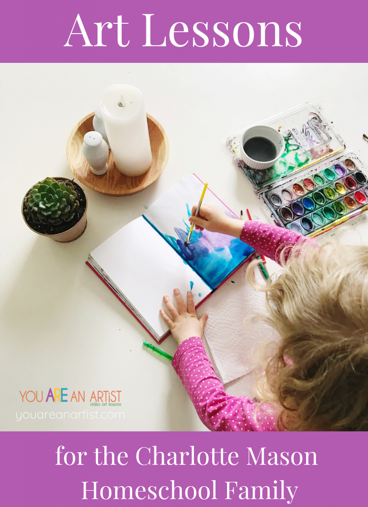 We love using the You ARE an ARTiST Lessons because they tie in so well with the Charlotte Mason phliosophy. With so many options, we could do art every day! Art Lessons for the Charlotte Mason Homeschool Family.