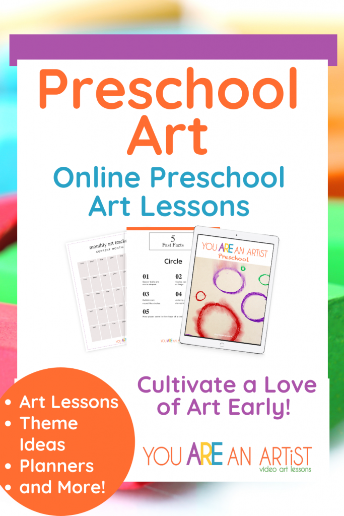 30 Online Preschool Art Lessons for Your "Big Kid" Homeschool - Invite your eager two or three-year-old to sit at the Big Kid Art Table! Enjoy these preschool art lessons for your homeschool.