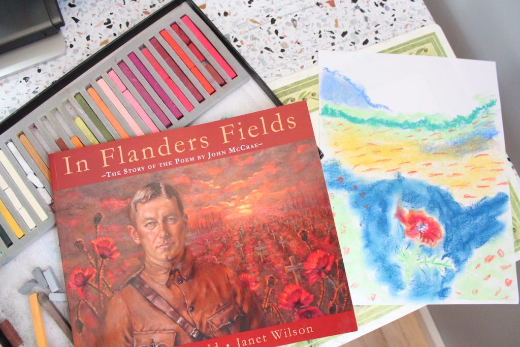 In Flanders Field - the story of the poem by John McCrae - is an excellent resource for learning about Veterans Day in your homeschool and pairs well with Nana's Veterans Day poppies art lesson.