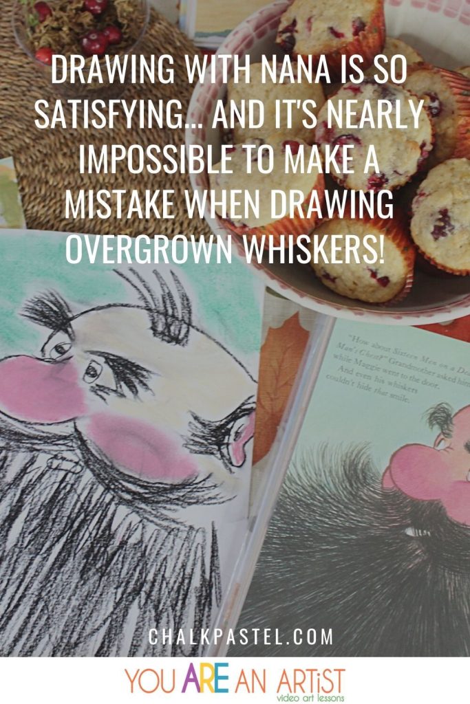 Quote: "Drawing with Nana is so satisfying... and it's nearly impossible to make a mistake when drawing overgrown whiskers!" - Julie Kieras at YouAREanARTiST.com