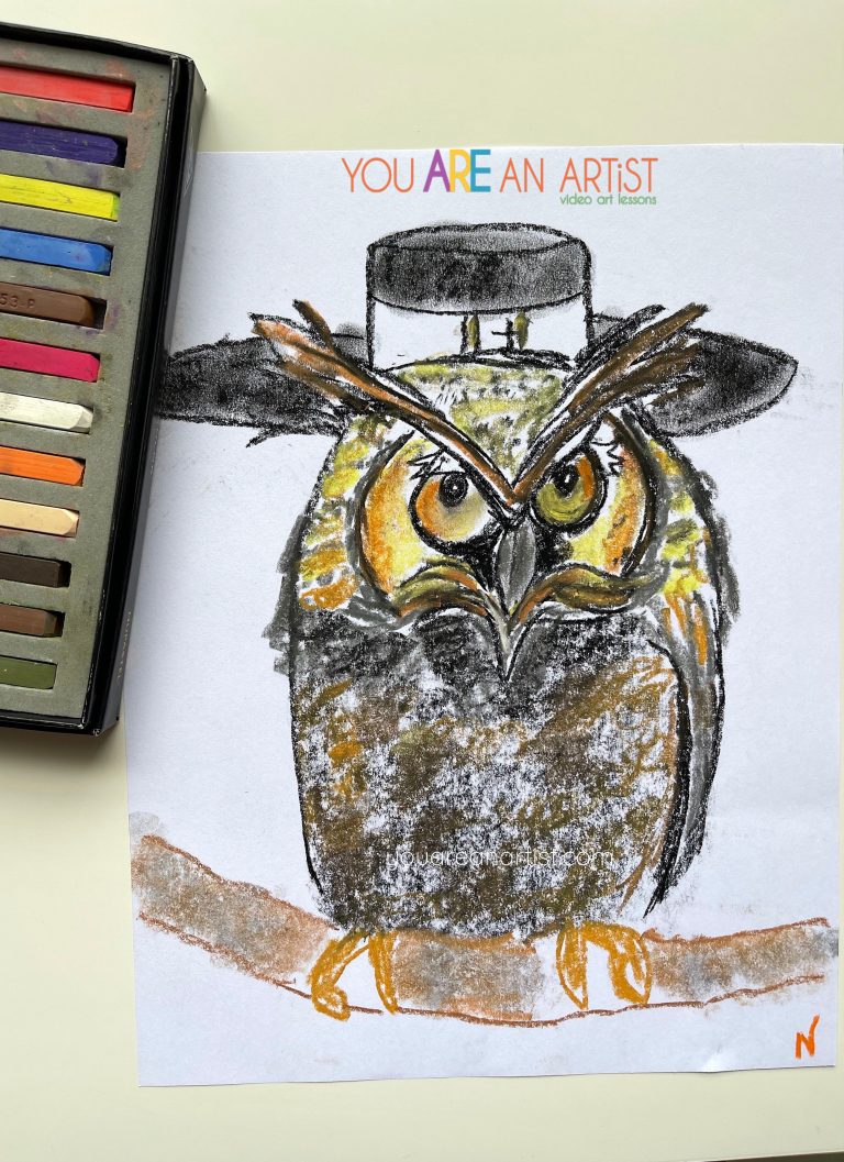 Owl in Pilgrim Hat