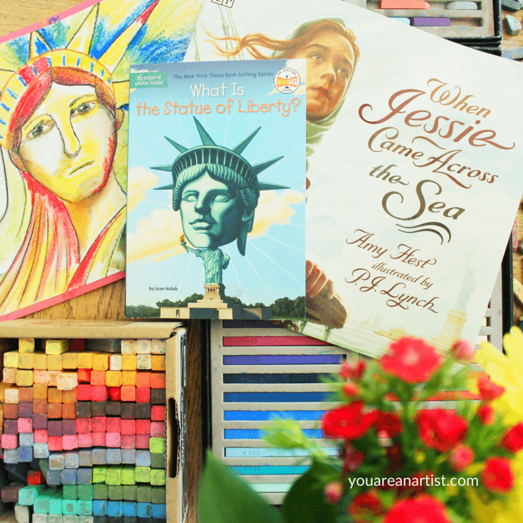 A Homeschool Lesson on Artist Steve Penley's Statue of Liberty with fantastic resources for a unit study.