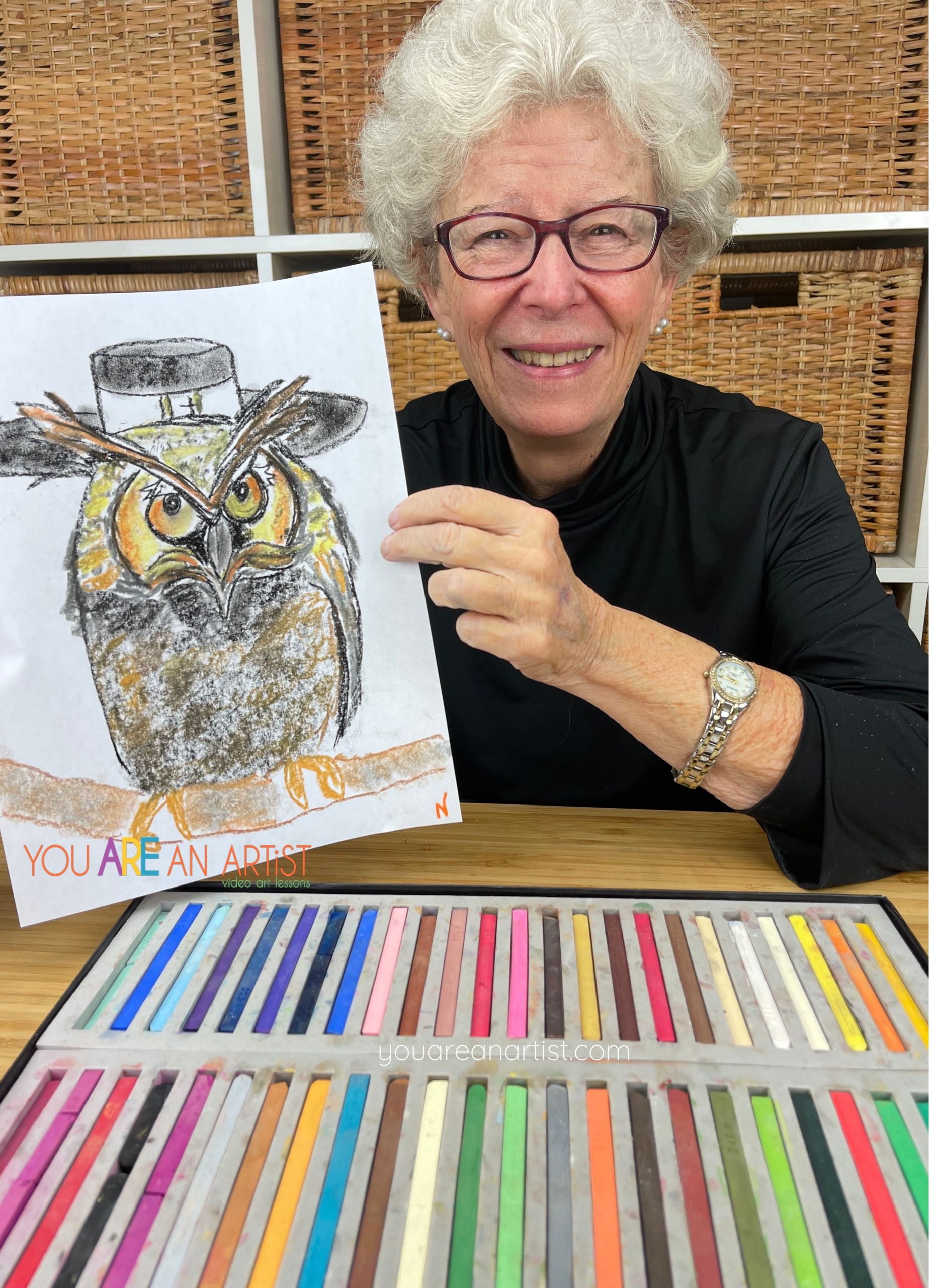 Your resident ornithologist will love Nana's chalk pastel bird homeschool art lessons! I Drew It Then I Knew It homeschool bird study.