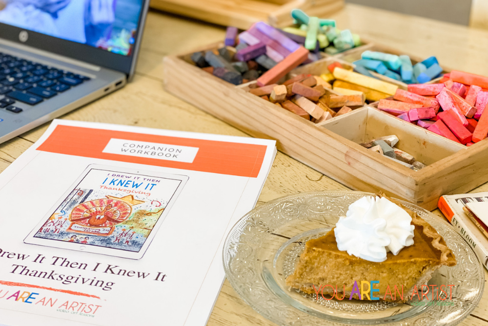 Thanksgiving Homeschool Lessons with companion curriculum and pumpkin pie!