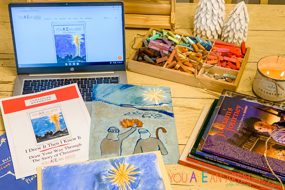 All the Christmas joy for your homeschool! From classic Christmas homeschool art lessons to Biblical lessons that lead you to the nativity, hymns and more!