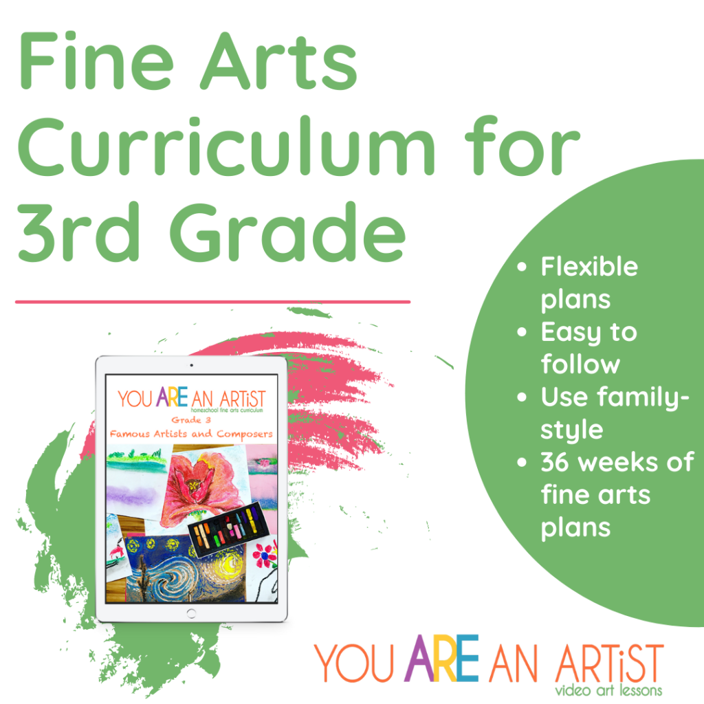 Learn about famous artists and composers in your homeschool with resources organized in a curriculum that is easy to use and flexible.