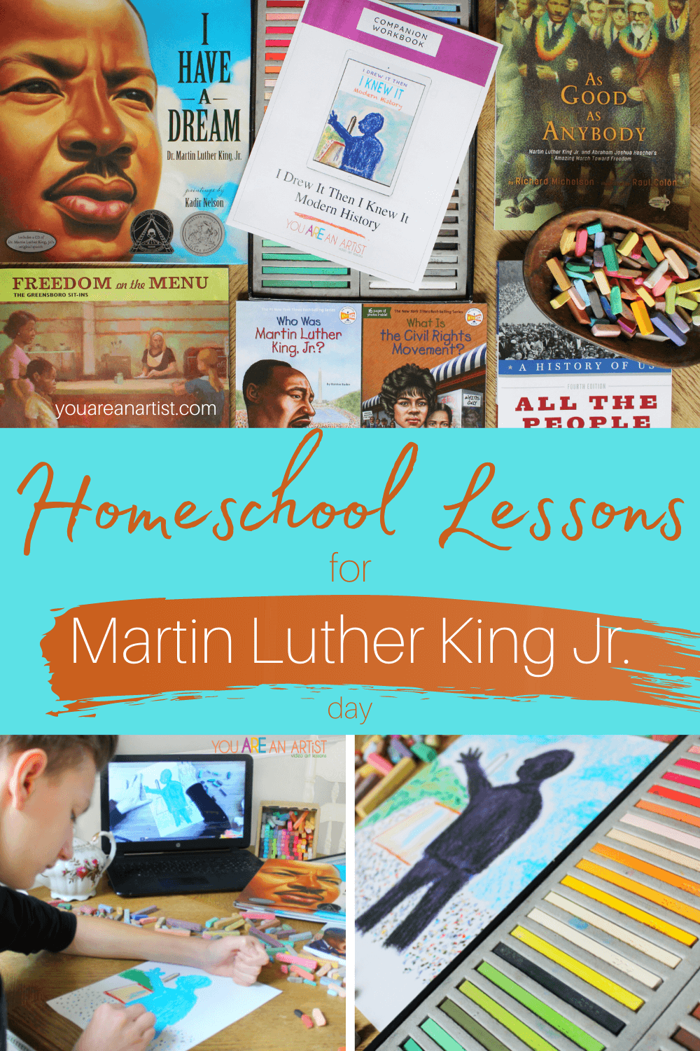 Homeschool Lessons For Martin Luther King Jr Day You ARE An ARTiST 