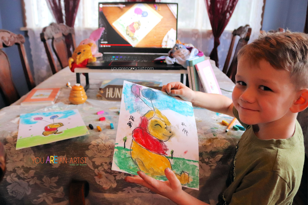 Winnie the pooh and bee art activities