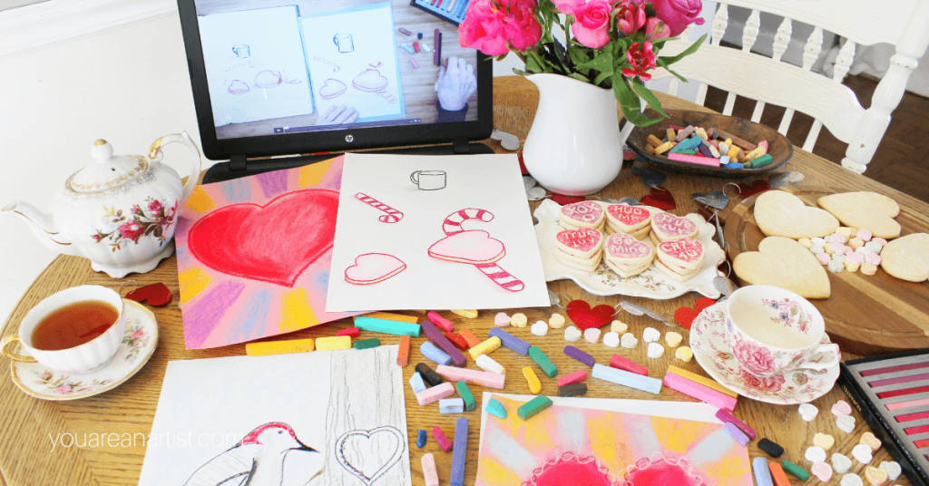 You will love these delightful Valentine's day activities for kids! Art lessons, printable coloring pages and Valentine crafts for all ages.